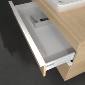 Тумба под раковину Villeroy & Boch Venticello 95,7х50,2 см ДСП северный дуб/ручка алюминий белый A94202VJ