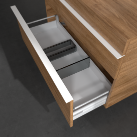 Тумба под раковину Villeroy & Boch Venticello 95,7х50,2 см ДСП дуб канзас/ручка алюминий белый A94202RH