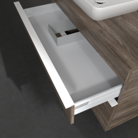 Тумба под раковину Villeroy & Boch Venticello 95,7х50,2 см ДСП каменный дуб/ручка алюминий белый A94202RK