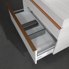 Тумба под раковину Villeroy & Boch Venticello 95,7х50,2 см ДСП/МДФ белое дерево/ручка медь A94205E8