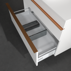 Тумба под раковину Villeroy & Boch Venticello 95,7х50,2 см ДСП/МДФ белый матовый/ручка медь A94205MS