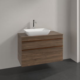 Тумба під раковину Villeroy & Boch Venticello 95,7х50,2 см ДСП дуб аризона/ручка мідь A94205VH