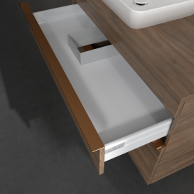 Тумба під раковину Villeroy & Boch Venticello 95,7х50,2 см ДСП дуб аризона/ручка мідь A94205VH