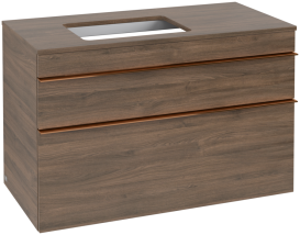 Тумба під раковину Villeroy & Boch Venticello 95,7х50,2 см ДСП дуб аризона/ручка мідь A94205VH