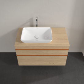 Тумба под раковину Villeroy & Boch Venticello 95,7х50,2 см ДСП северный дуб/ручка медь A94205VJ