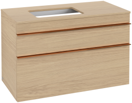 Тумба под раковину Villeroy & Boch Venticello 95,7х50,2 см ДСП северный дуб/ручка медь A94205VJ