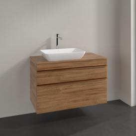 Тумба под раковину Villeroy & Boch Venticello 95,7х50,2 см ДСП дуб канзас/ручка медь A94205RH
