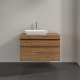 Тумба под раковину Villeroy & Boch Venticello 95,7х50,2 см ДСП дуб канзас/ручка медь A94205RH