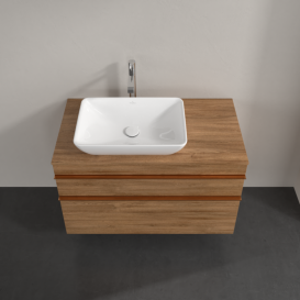 Тумба под раковину Villeroy & Boch Venticello 95,7х50,2 см ДСП дуб канзас/ручка медь A94205RH