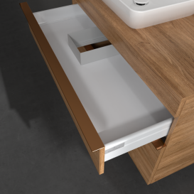 Тумба под раковину Villeroy & Boch Venticello 95,7х50,2 см ДСП дуб канзас/ручка медь A94205RH