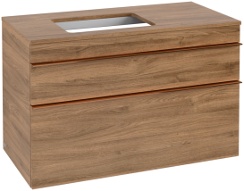 Тумба под раковину Villeroy & Boch Venticello 95,7х50,2 см ДСП дуб канзас/ручка медь A94205RH