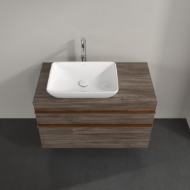 Тумба под раковину Villeroy & Boch Venticello 95,7х50,2 см ДСП каменный дуб/ручка медь A94205RK