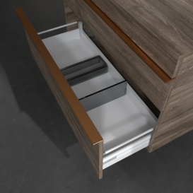 Тумба под раковину Villeroy & Boch Venticello 95,7х50,2 см ДСП каменный дуб/ручка медь A94205RK