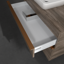 Тумба под раковину Villeroy & Boch Venticello 95,7х50,2 см ДСП каменный дуб/ручка медь A94205RK