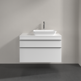 Тумба под раковину Villeroy & Boch Venticello 95,7х50,2 см МДФ глянцевый белый/ручка хром A94301DH