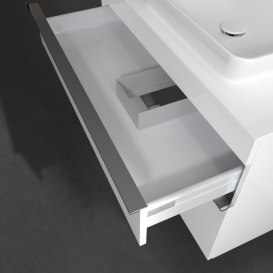 Тумба под раковину Villeroy & Boch Venticello 95,7х50,2 см МДФ глянцевый белый/ручка хром A94301DH