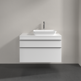 Тумба под раковину Villeroy & Boch Venticello 95,7х50,2 см ДСП/МДФ белый матовый/ручка хром A94301MS