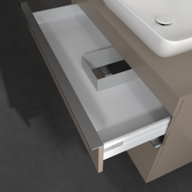 Тумба под раковину Villeroy & Boch Venticello 95,7х50,2 см ДСП трюфель серый/ручка хром A94301VG