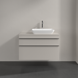 Тумба под раковину Villeroy & Boch Venticello 95,7х50,2 см ДСП мягкий серый/ручка хром A94301VK