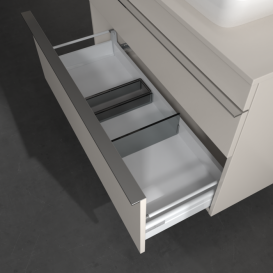 Тумба под раковину Villeroy & Boch Venticello 95,7х50,2 см ДСП мягкий серый/ручка хром A94301VK