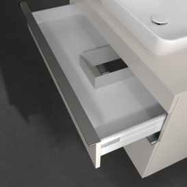 Тумба под раковину Villeroy & Boch Venticello 95,7х50,2 см ДСП мягкий серый/ручка хром A94301VK