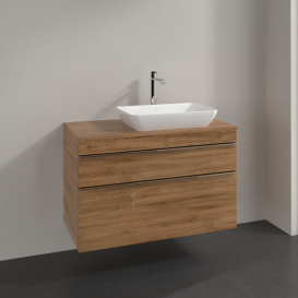 Тумба под раковину Villeroy & Boch Venticello 95,7х50,2 см ДСП дуб канзас/ручка хром A94301RH