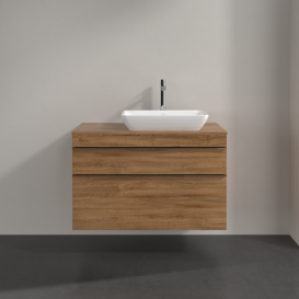 Тумба под раковину Villeroy & Boch Venticello 95,7х50,2 см ДСП дуб канзас/ручка хром A94301RH