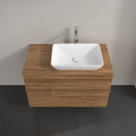 Тумба под раковину Villeroy & Boch Venticello 95,7х50,2 см ДСП дуб канзас/ручка хром A94301RH
