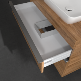 Тумба под раковину Villeroy & Boch Venticello 95,7х50,2 см ДСП дуб канзас/ручка хром A94301RH