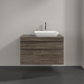 Тумба под раковину Villeroy & Boch Venticello 95,7х50,2 см ДСП каменный дуб/ручка хром A94301RK