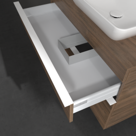 Тумба под раковину Villeroy & Boch Venticello 95,7х50,2 см ДСП дуб аризона/ручка алюминий белый A94302VH