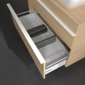 Тумба під раковину Villeroy & Boch Venticello 95,7х50,2 см ДСП північний дуб/ручка алюміній білий A94302VJ