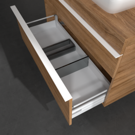 Тумба під раковину Villeroy & Boch Venticello 95,7х50,2 см ДСП дуб канзас/ручка алюміній білий A94302RH