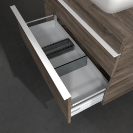 Тумба под раковину Villeroy & Boch Venticello 95,7х50,2 см ДСП каменный дуб/ручка алюминий белый A94302RK