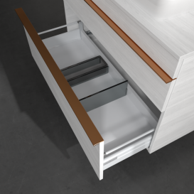 Тумба под раковину Villeroy & Boch Venticello 95,7х50,2 см ДСП/МДФ белое дерево/ручка медь A94305E8