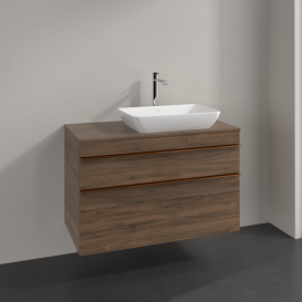 Тумба под раковину Villeroy & Boch Venticello 95,7х50,2 см ДСП дуб аризона/ручка медь A94305VH