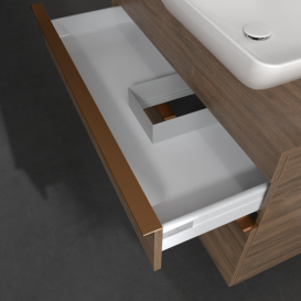 Тумба под раковину Villeroy & Boch Venticello 95,7х50,2 см ДСП дуб аризона/ручка медь A94305VH