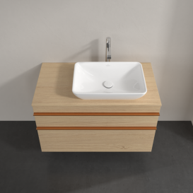 Тумба под раковину Villeroy & Boch Venticello 95,7х50,2 см ДСП северный дуб/ручка медь A94305VJ