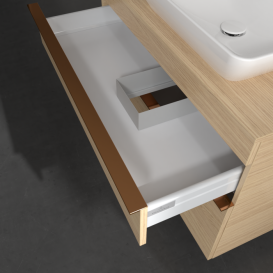 Тумба под раковину Villeroy & Boch Venticello 95,7х50,2 см ДСП северный дуб/ручка медь A94305VJ