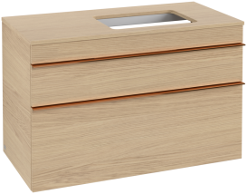 Тумба под раковину Villeroy & Boch Venticello 95,7х50,2 см ДСП северный дуб/ручка медь A94305VJ