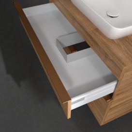 Тумба под раковину Villeroy & Boch Venticello 95,7х50,2 см ДСП дуб канзас/ручка медь  A94305RH