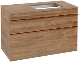 Тумба под раковину Villeroy & Boch Venticello 95,7х50,2 см ДСП дуб канзас/ручка медь  A94305RH