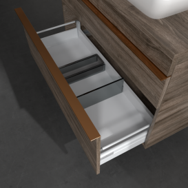 Тумба под раковину Villeroy & Boch Venticello 95,7х50,2 см ДСП каменный дуб/ручка медь A94305RK