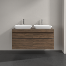 Тумба под раковину Villeroy & Boch Venticello 125,7х50,2 см ДСП дуб аризона/ручка хром A94401VH