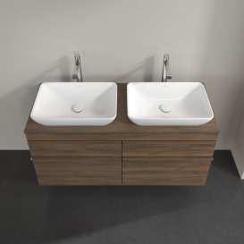 Тумба под раковину Villeroy & Boch Venticello 125,7х50,2 см ДСП дуб аризона/ручка хром A94401VH