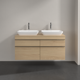 Тумба під раковину Villeroy & Boch Venticello 125,7х50,2 см ДСП північний дуб/ручка хром A94401VJ