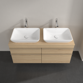 Тумба під раковину Villeroy & Boch Venticello 125,7х50,2 см ДСП північний дуб/ручка хром A94401VJ