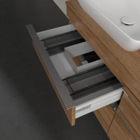 Тумба под раковину Villeroy & Boch Venticello 125,7х50,2 см ДСП дуб канзас/ручка хром A94401RH