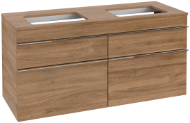 Тумба под раковину Villeroy & Boch Venticello 125,7х50,2 см ДСП дуб канзас/ручка хром A94401RH