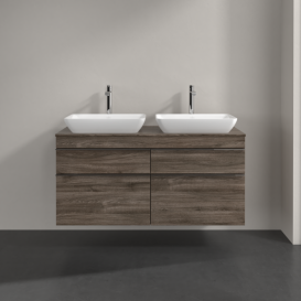 Тумба под раковину Villeroy & Boch Venticello 125,7х50,2 см ДСП каменный дуб/ручка хром A94401RK